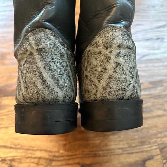 Justin Genuine Elephant Cowboy Boots EUC Size 8.5D (medium width) - Picture 2 of 9